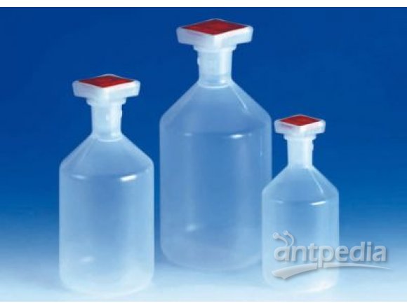 窄口试剂瓶透明带PP材质的NS塞子瓶体为PP材质
