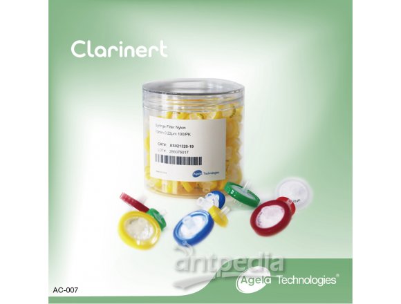 艾杰尔Clarinert针式过滤器33mm;0.45μm;100/PK