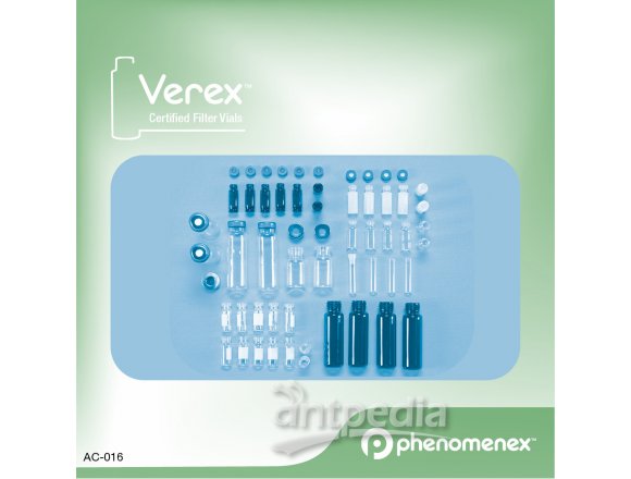 飞诺美Verex样品瓶套装Clear 33, w/ Patch + PTFE/Silicone