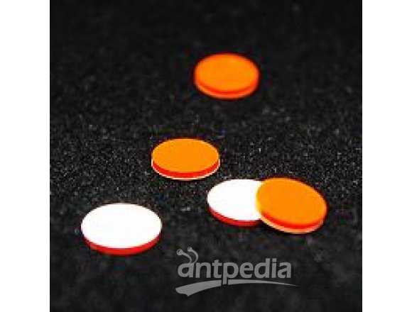 兼容Agilent的9mm瓶垫、白色PTFE/红色硅橡胶