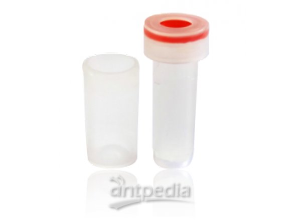 450uL 过滤式样品瓶，含0.22um亲水PTFE膜，预装卡口盖、含透明PTFE/橙色硅橡胶隔垫