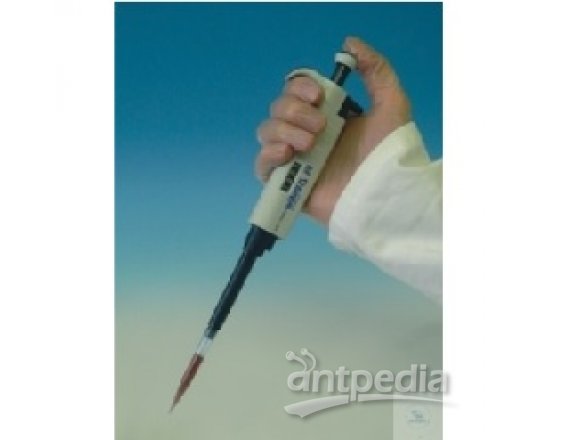 MICROLITER PIPETTES， "WITOPET"， TYPE FIX 200 UL，   WITH TIP EJECTOR， CONFORMITY CERTIFIED， BLUE