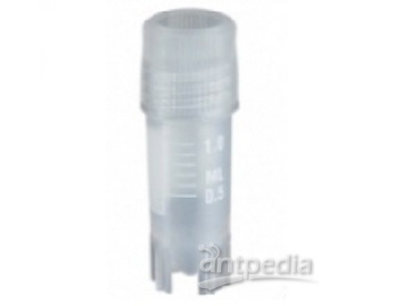 CRYOVIALS, PP, -20 +196°C, SCREW CAP   W. SEAL JOINT, 1,2 ML, CONICAL, SELF STAND,  1 BAG = 100 PCS