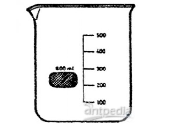 BEAKERS, 800 ML, LOW FORM, BOROSILICATE-  GLASS, WITH GRADUATION AND SPOUT