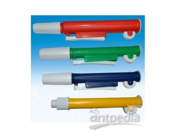 PIPETTE PUMP "PI-PUMP", FOR PIPETTES 2 ML,   PP, BLUE, WITH DELIVERY VALVE-LEVER