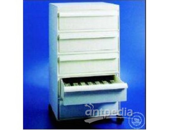 STORAGE CABINET, ABS, FOR SLIDES WITH   5 DRAWERS, TOTAL CAPACITY 5000 MICRO SLIDES,  DIMENSION 420
