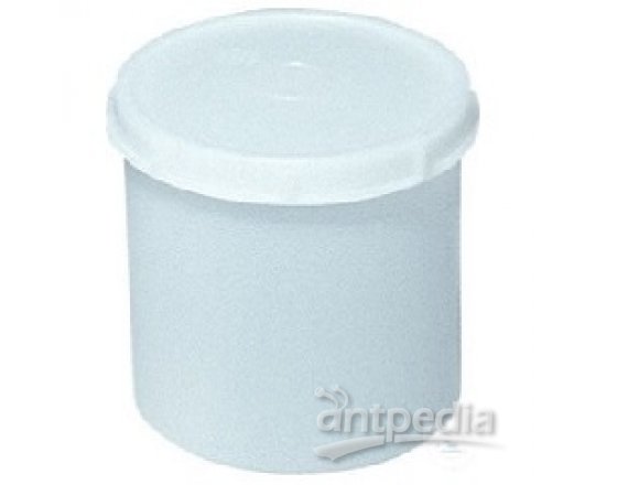 BOXES, PE, WHITE, WITH SCREW CAP,  250 ML,O.D. 90 MM, HEIGHT 50 MM