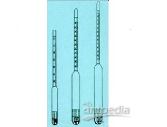 SUGAR SACCHARIMETER ACC. TO BRIX, DIVISION IN 0,1 BRIX,   WITH THERMOMETER, LENGTH 300 MM, RANGE 30-
