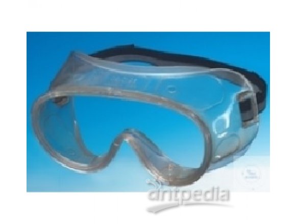 LABORATORY PROTECTION GOGGLES, MADE OF   TRANSPARENT PLASTIC, WITHOUT VENTILATION