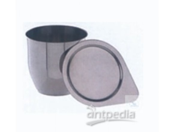 Crucibles, 70 ml, outer ? - 50 mm,  height 40 mm, made of stainless steel