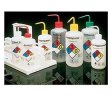 易认安全洗瓶，LDPE，白色LDPE或PPCO瓶体；PP或HDPE盖；PPCO填充管，500mL容量，异丙醇，黄色瓶盖