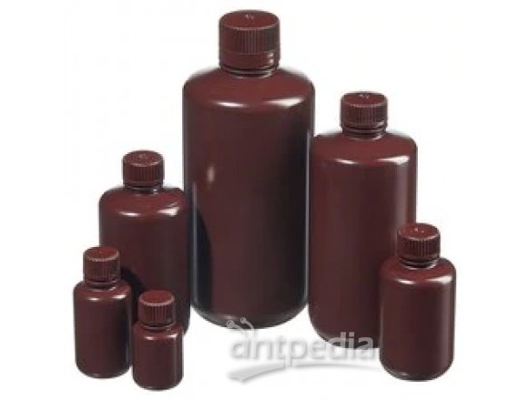 Thermo Scientific™ 312085-0001 Nalgene™ 窄口不透明棕色 HDPE 带盖包装瓶：大包装