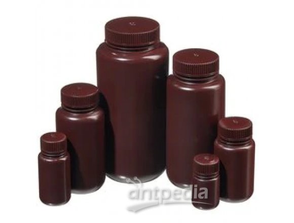 Thermo Scientific™ 312185-0001 Nalgene™ 广口不透明棕色 HDPE 带盖包装瓶：大包装