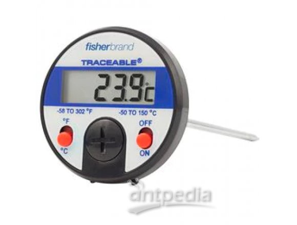 Thermo Scientific™ Digital Thermometers with Stainless-Steel Stem and 0.375 in. LCD Screen