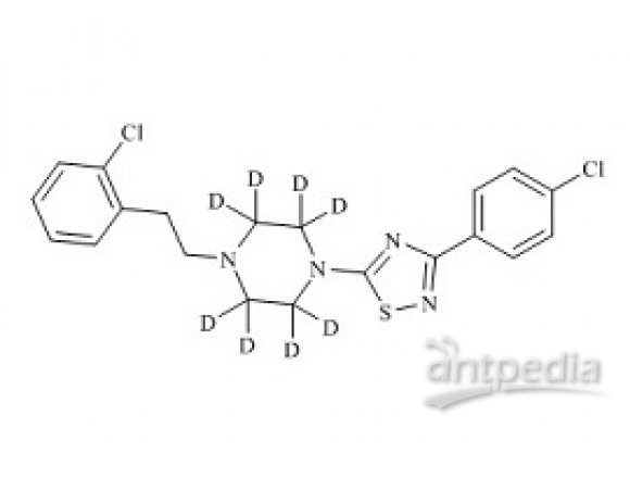 PUNYW22072121 1-[2-(2-chlorophenyl)ethyl]-4-[3-(4-chlorophenyl)-1,2,4-thiadiazol-5-yl]-Piperazine-d8