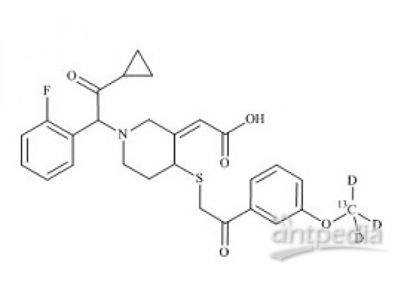 PUNYW6321100 Prasugrel Metabolite Derivative-13C-d3 (cis R-138727MP, Mixture of Diastereomers)