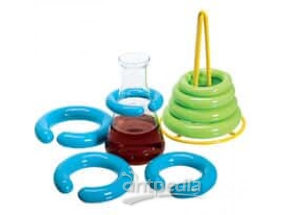 Argos Technologies Vinyl Covered Lead Ring Weight, Green; Fits 250 to 1000 mL Flasks