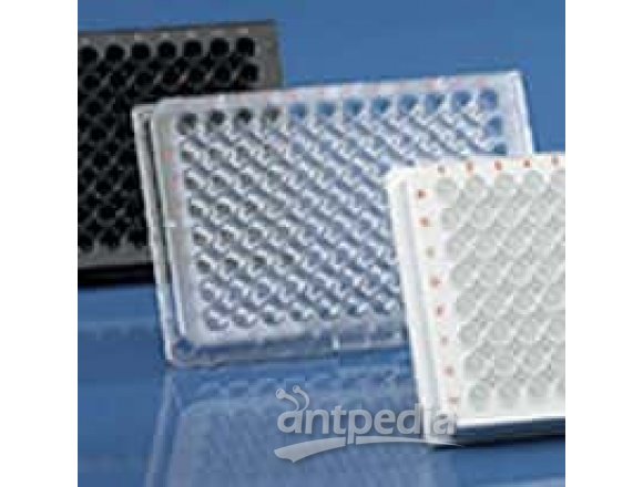 BrandTech 781671 BRANDplates® pureGrade™ S, Non-Treated, Sterile Microplate, 96-Well, PS, Black, 330 µL, Clear F-Bottom; 50/PK