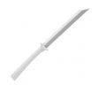 Burkle 5379-1009 Disposable sampling spatula, PE, FDA compliant, white, sterile; 150 mm