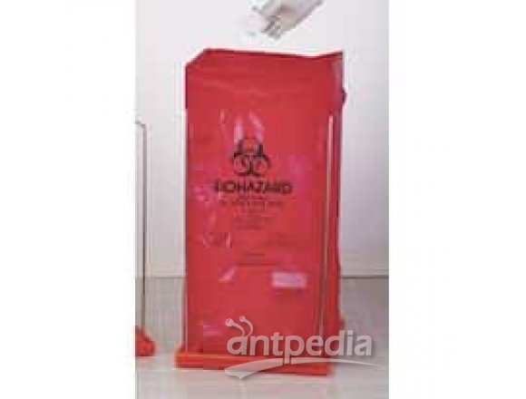 Clavies Biohazard Bag Stand with Tray for 1/2 to 1 gal Bags; 1/Pk