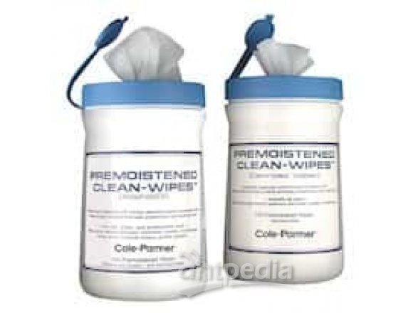 Cole-Parmer Clean-Wipes, 70% Alcohol/30% DI Water; 100/Canister