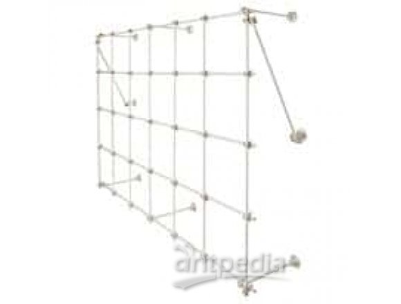 Cole-Parmer X-Large Lab Frame, Stainless Steel, 72" W x 48" H x 12" D