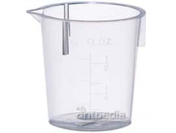 Cole-Parmer elements Plastic Beaker, Transparent PP, 600 mL, 25/pk