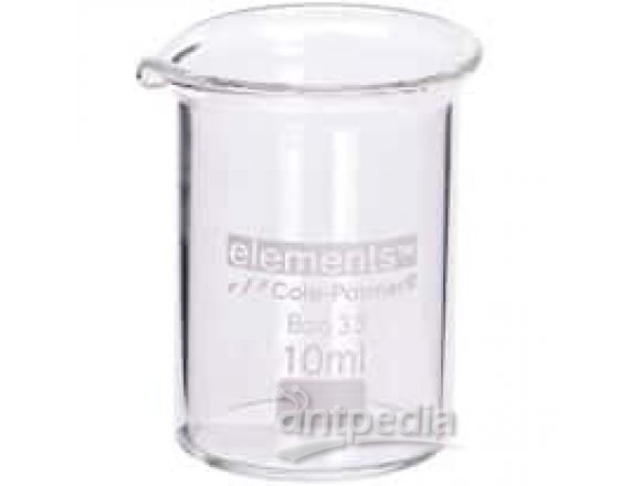 Cole-Parmer elements Low-Form Beaker, Glass, 3000 mL, 1/pk