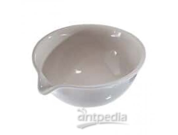 CoorsTek 60198 Porcelain Standard-Form Evaporating Dish, 80 mL; 6/Pk