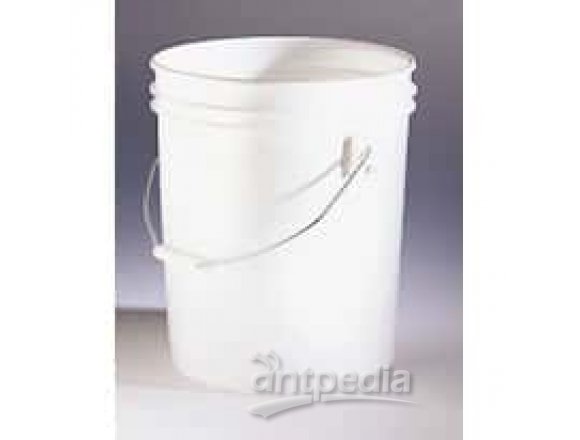 Stackable high-density polyethylene pail, 6 gallon