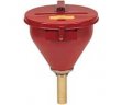 Justrite 08201 Safety Drum Funnel, Self-Closing Cover
