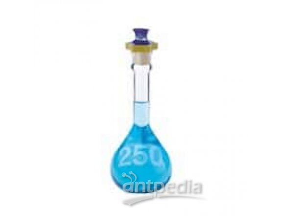 DWK Life Sciences (Kimble) 92812F-2000 Wide-Mouth Volumetric Flask, 2000 mL, PTFE stopper, 1/cs