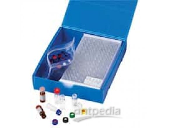 Kinesis Smart Pack Vial and Septa Kit, 2 mL Glass Vials, 9 mm, Silicone/PTFE Septa, Blue Cap; 1000/pk