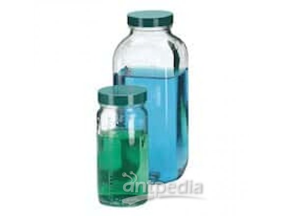 Qorpak 7907 Graduated Glass Bottle Beaker, 960 mL, 12/cs