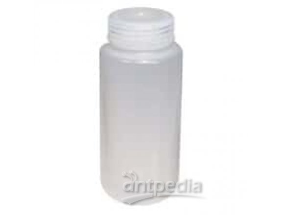 Thermo Scientific Nalgene 2187-0008 Wide-Mouth Economy Bottle, PPCO, 250 mL, 12/pk
