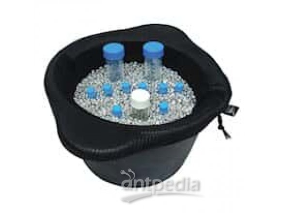 Waterless ice bucket kit; two chill packs, bead bag - NO BEADS
