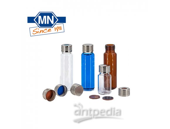 样品瓶盖  SC N9-nH， bl， RR or/FEP， 45°， 1.0 蓝色实心盖-橡胶FEP垫