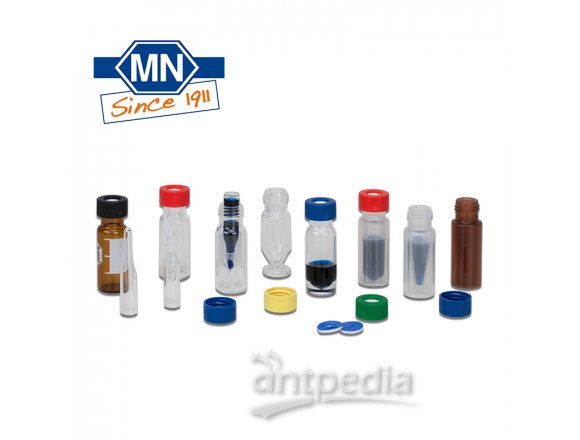 样品瓶 Vial N9-1.5， SC， c， 11.6x32， flat， label 2mL透明螺口瓶-带书写 MN702283