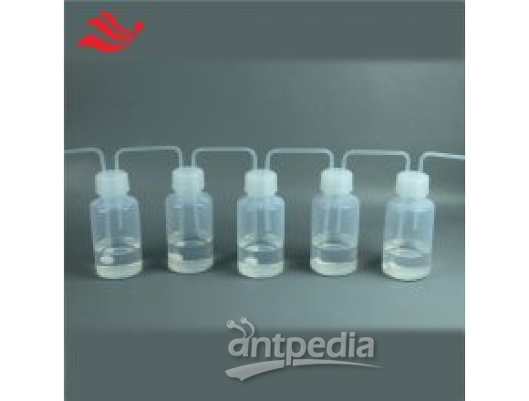 光伏电子特气实验用PFA多级反应瓶高纯电子级气体串联吸收瓶透明连续洗气瓶