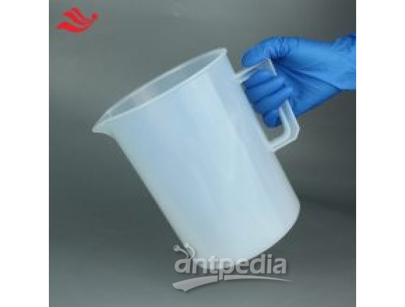 PFA塑料大烧杯2L带把手半透明四氟烧杯高洁净特氟龙烧杯无溶出无析出