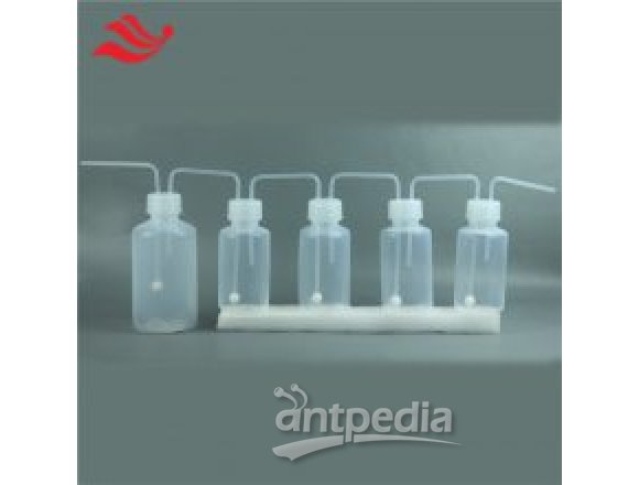 光伏电子特气实验用PFA多级反应瓶高纯电子级气体串联吸收瓶透明连续洗气瓶