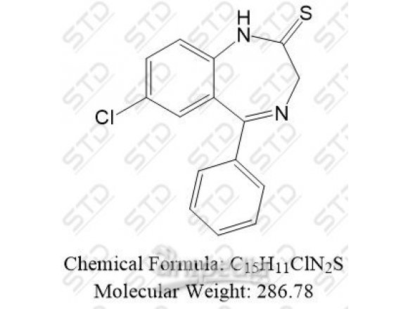 阿普唑仑杂质26 4547-02-8 C15H11ClN2S