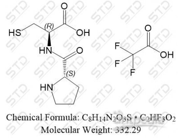 乙酰半胱氨酸杂质166 三氟乙酸盐 121491-14-3(free base) C8H14N2O3S • C2HF3O2