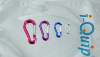 芯硅谷 A5761 铝制保险扣;安全扣;外挂扣;弹簧钩;登山扣,4-10mm